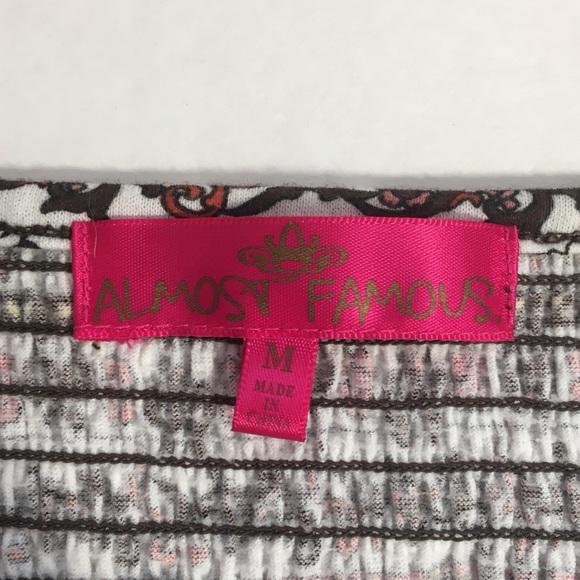 Almost Famous Orange & Brown Mandala Boho Tank, Medium (Juniors) - Picture 6 of 10